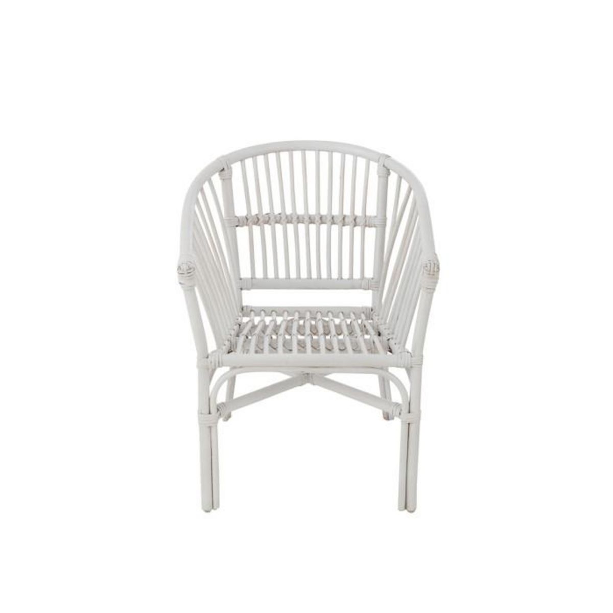 Paris Prix Chaise Enfant en Rotin  Filou  52cm Blanc