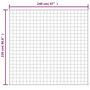 Voir la diapositive 6 : VIDAXL Couverture lestee Gris 220x240 cm 15 kg Tissu