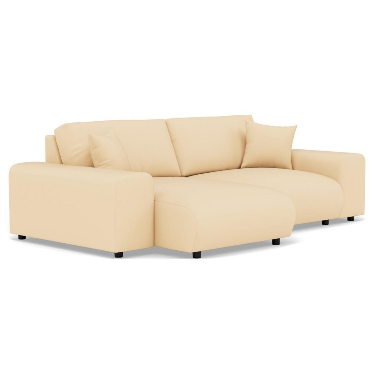 LISA DESIGN Garance - canapé d'angle réversible 4 places en simili