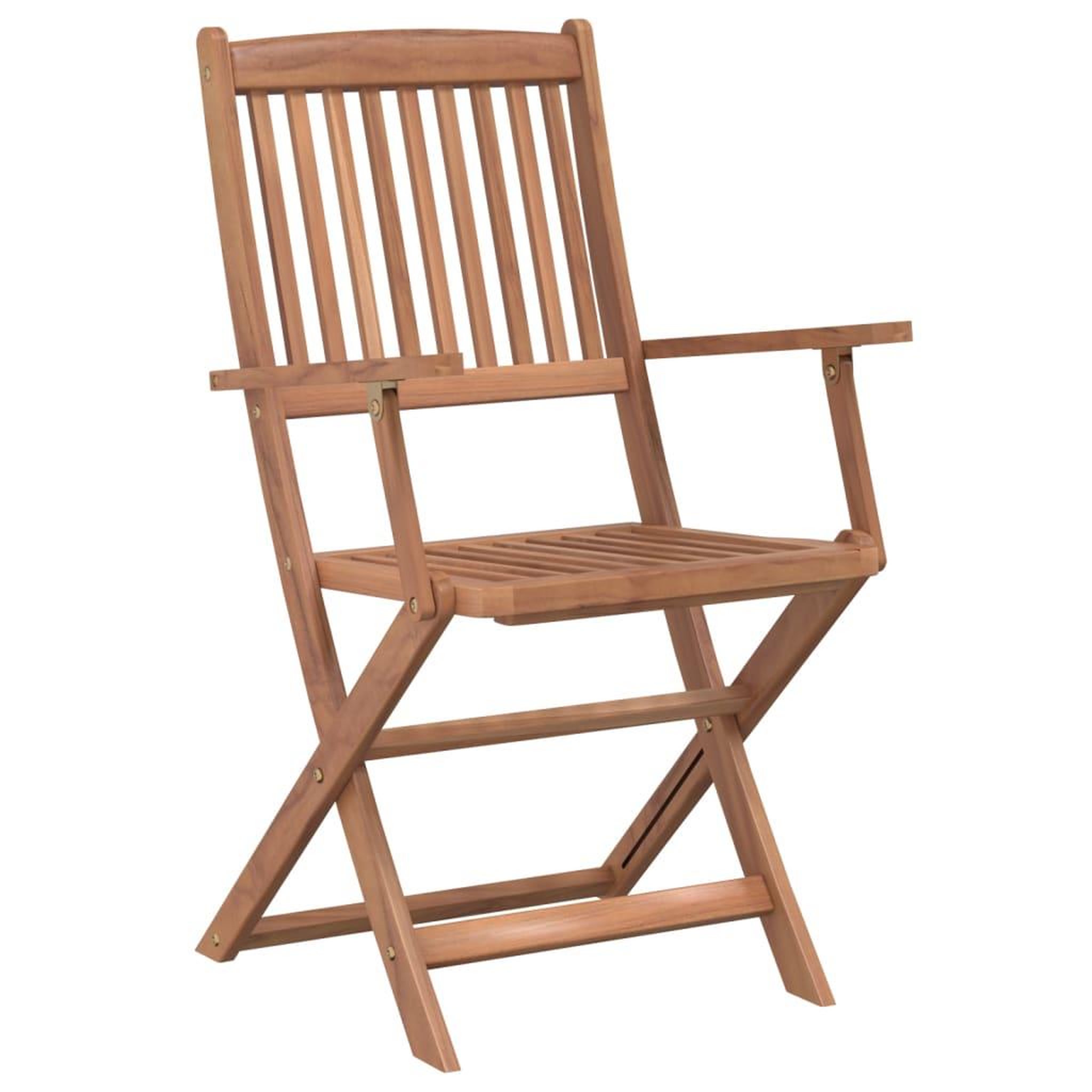 Voir la diapositive 4 : VIDAXL Ensemble a manger d'exterieur pliable 5pcs bois d'acacia solide