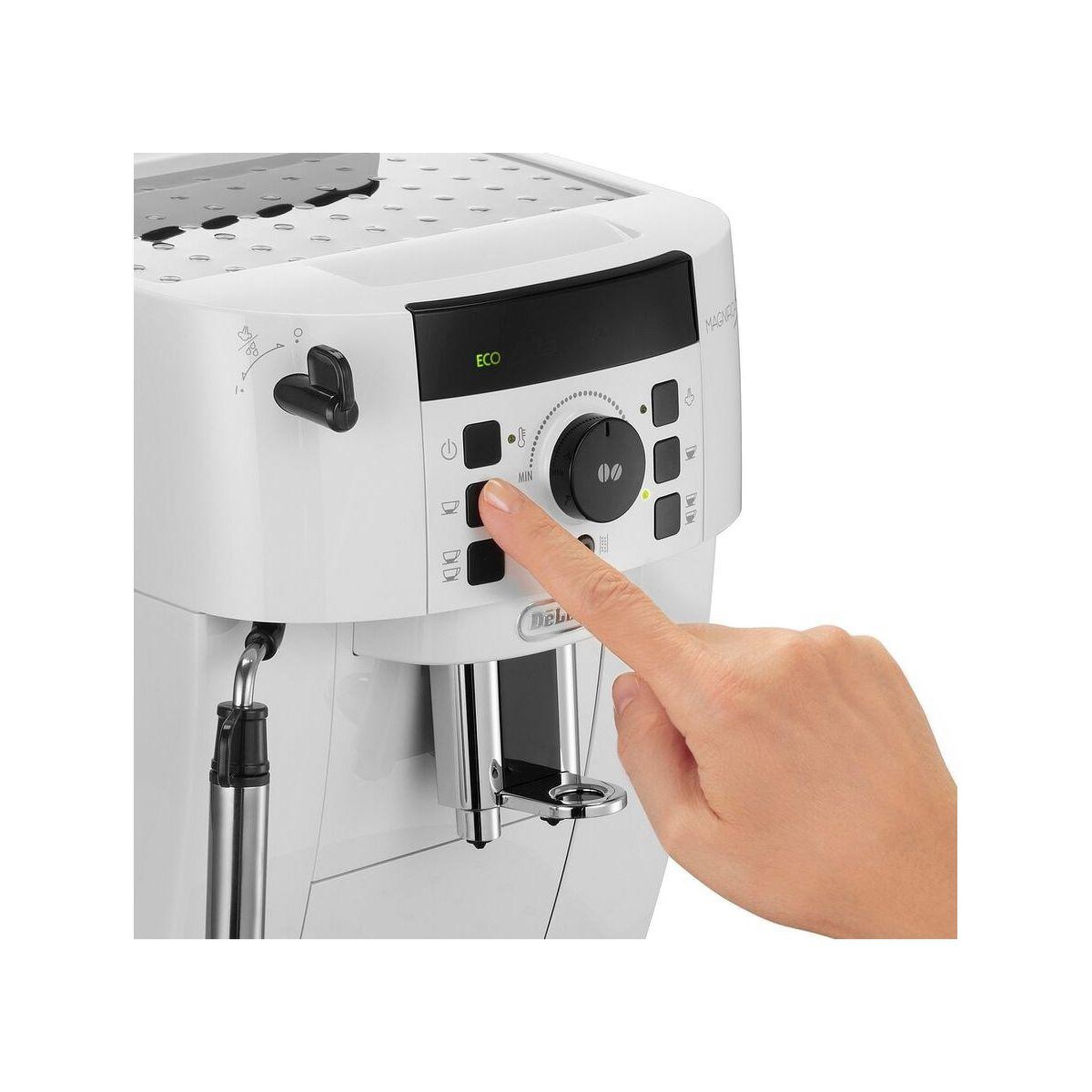 Voir la diapositive 2 : DELONGHI Expresso broyeur magnifica s ecam21.117.w s11 blanc