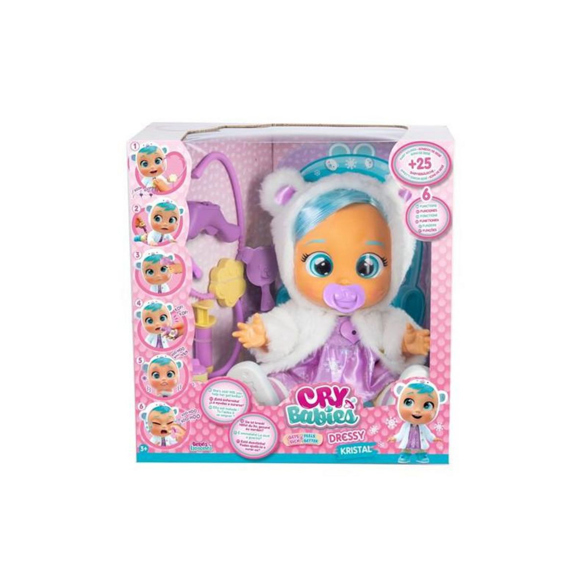CRY BABIES Poupon Cry Babies Dressy 2.0 Kristal