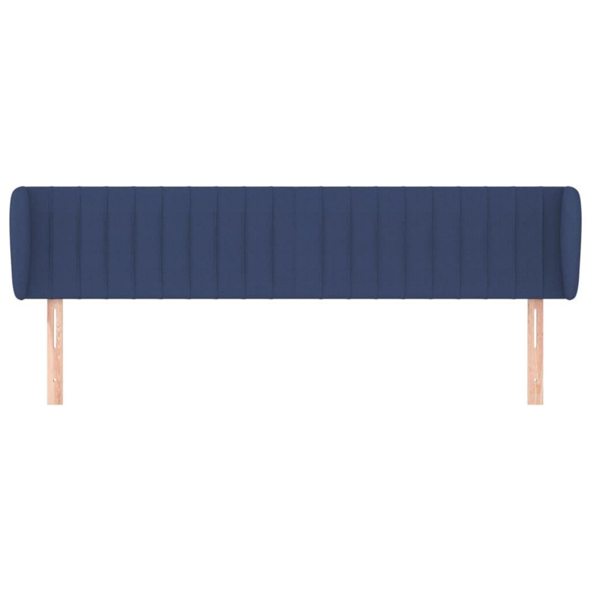 VIDAXL Tete de lit avec oreilles Bleu 203x23x78/88 cm Tissu