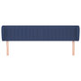 Voir la diapositive 3 : VIDAXL Tete de lit avec oreilles Bleu 203x23x78/88 cm Tissu