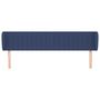 Voir la diapositive 3 : VIDAXL Tete de lit avec oreilles Bleu 203x23x78/88 cm Tissu