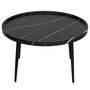 Voir la diapositive 1 : LISA DESIGN Helsinki - table basse - effet marbre - 80 cm