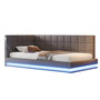 Voir la diapositive 1 : MERAX Lit simple rembourré 90x200cm