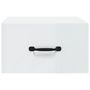 Voir la diapositive 5 : VIDAXL Table de chevet murale Blanc brillant 35x35x20 cm