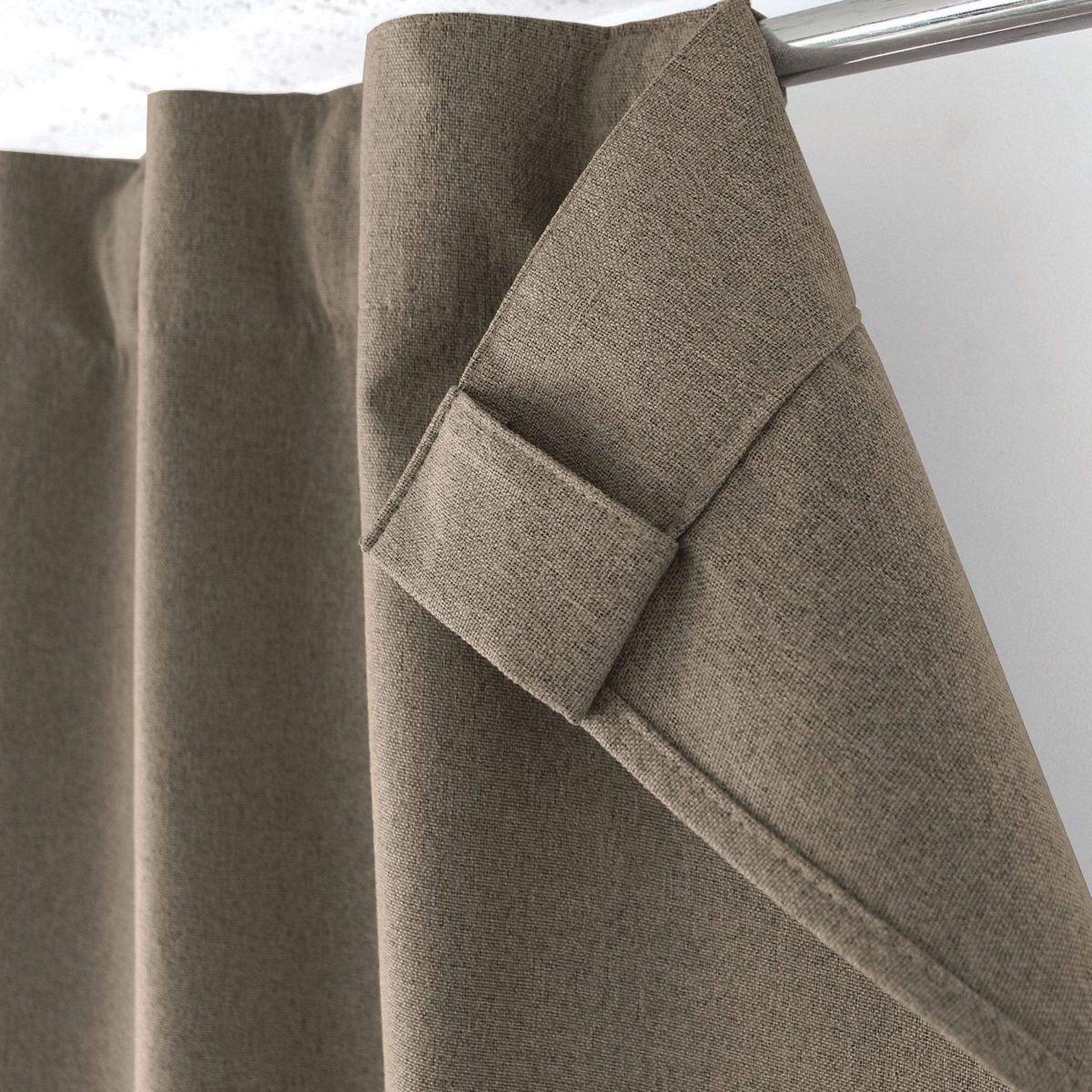 Voir la diapositive 2 : ENJOY HOME Rideau occultant opacité maximale  eclipse  140x240cm taupe