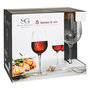 Voir la diapositive 4 : SECRET DE GOURMET Lot de 6 Verres à Vin Design  Victoria  38cl Transparent