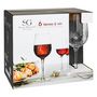 Voir la diapositive 4 : SECRET DE GOURMET Lot de 6 Verres à Vin Design  Victoria  38cl Transparent