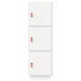 Voir la diapositive 5 : VIDAXL Buffet haut Blanc 34x40x108,5 cm Bois massif de pin