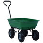 Voir la diapositive 3 : VIDAXL Chariot a main de jardin 300 kg 75 L Vert