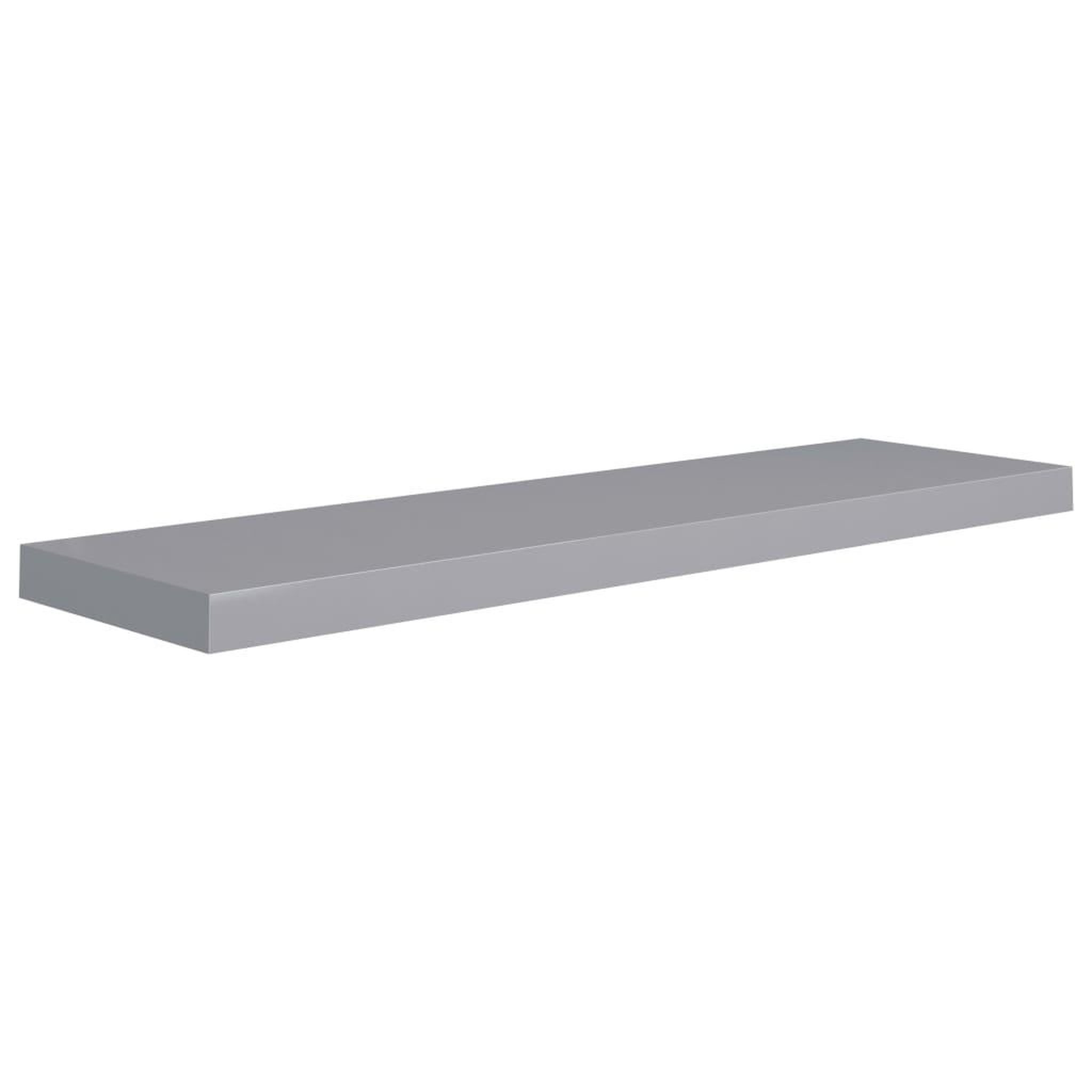 Voir la diapositive 2 : VIDAXL Etagere murale flottante gris 90x23,5x3,8 cm MDF