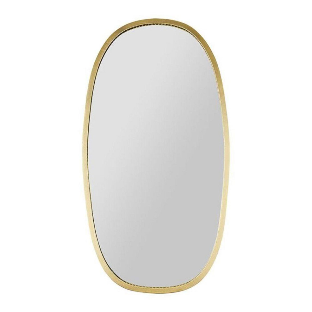 OSTARIA Miroir métal doré ovoïde