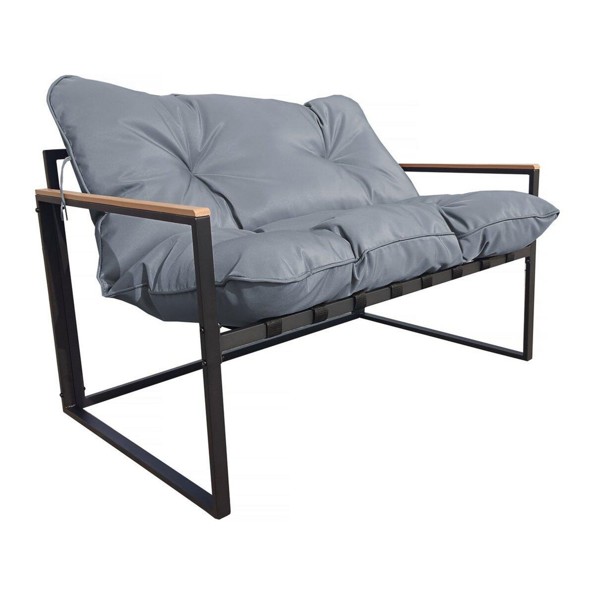 Habitat et Jardin Salon de jardin  Jules  - 4 places - Gris/Noir