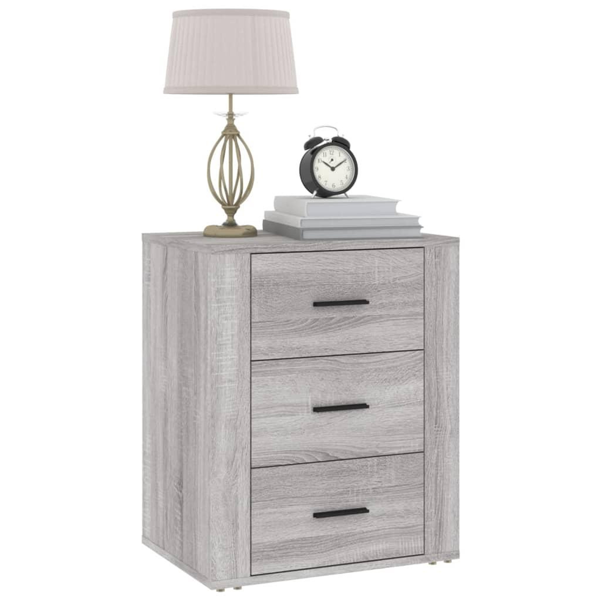 Voir la diapositive 4 : VIDAXL Table de chevet Sonoma gris 50x36x60 cm Bois d'ingenierie