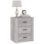 Voir la diapositive 4 : VIDAXL Table de chevet Sonoma gris 50x36x60 cm Bois d'ingenierie