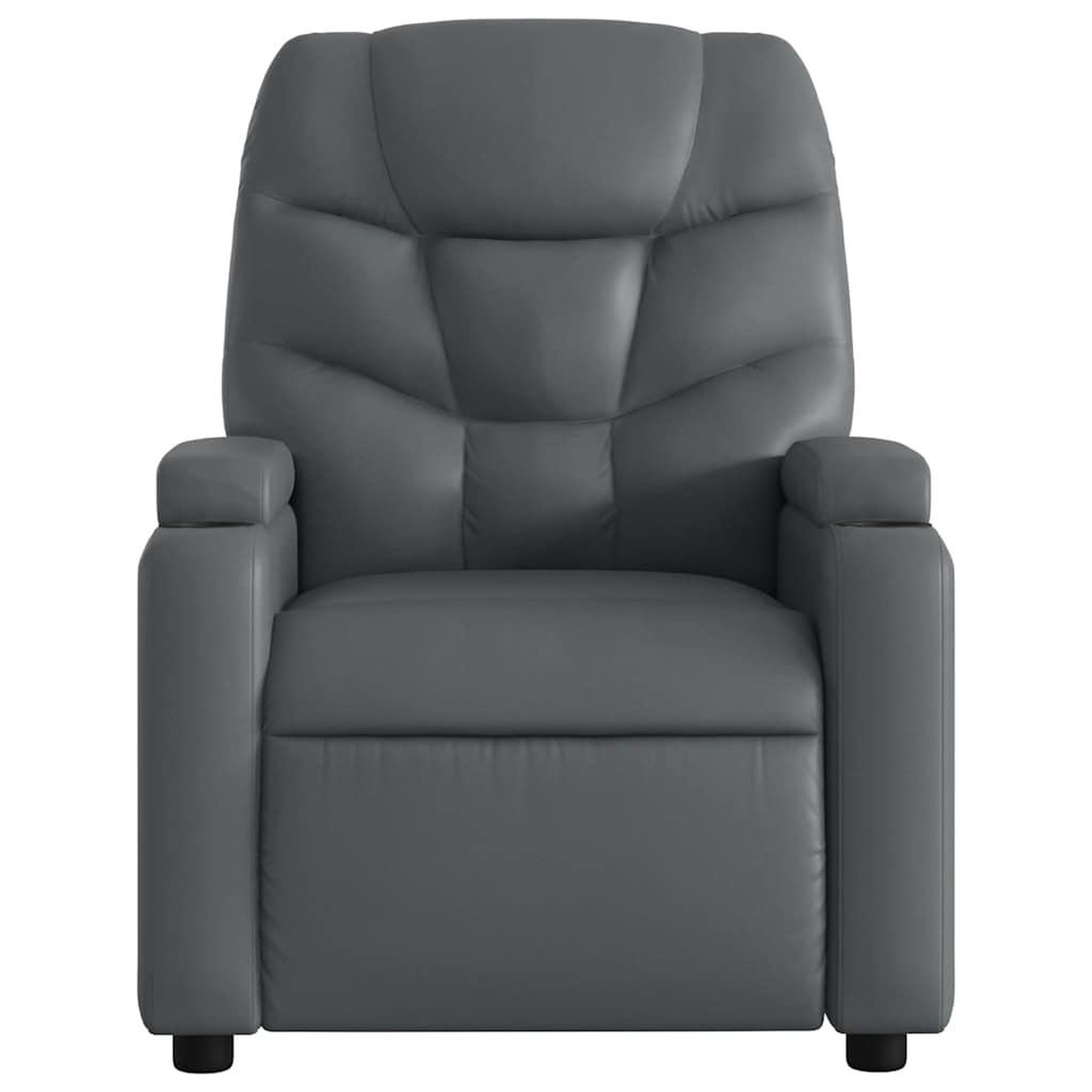 Voir la diapositive 5 : VIDAXL Fauteuil de massage inclinable Gris Similicuir