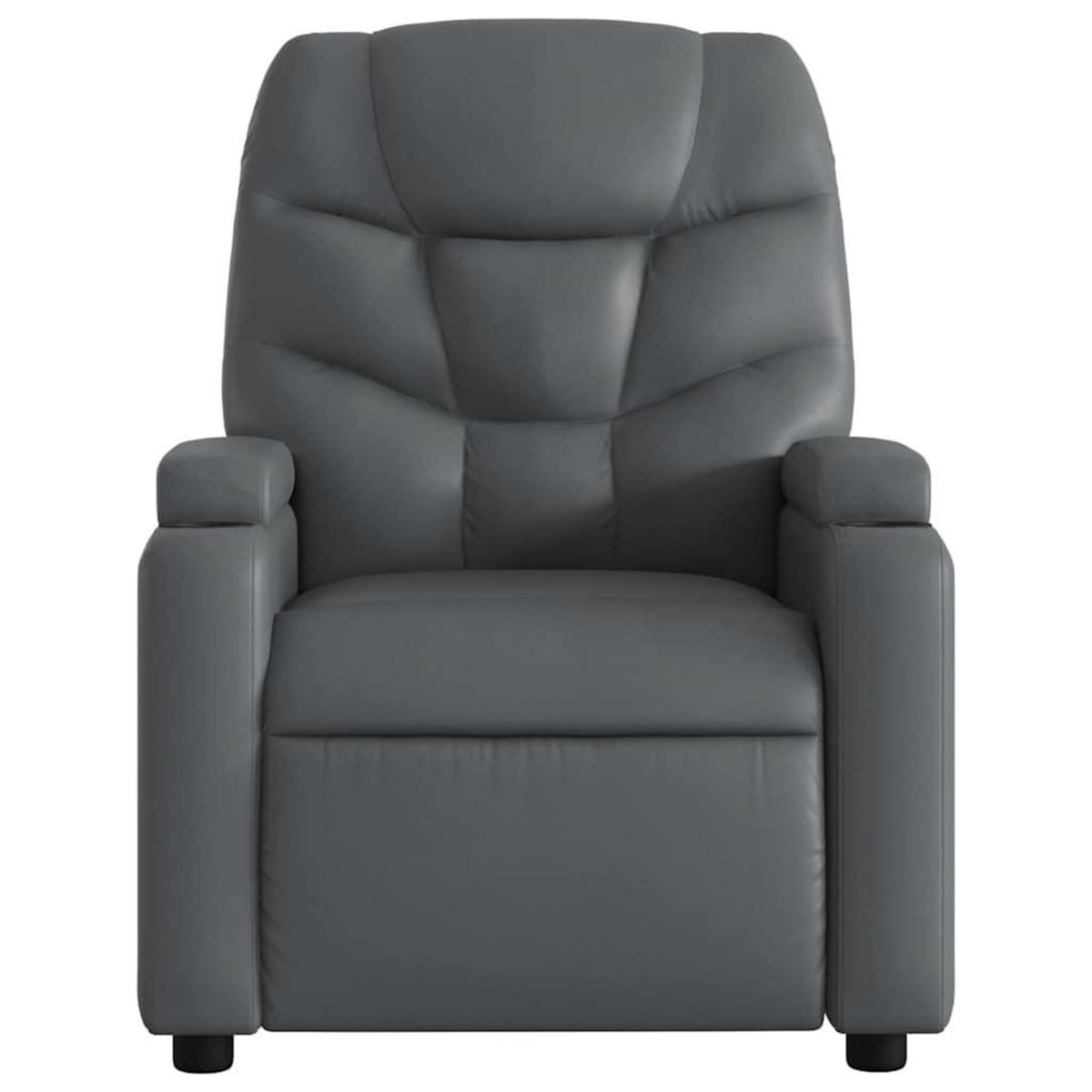 VIDAXL Fauteuil de massage inclinable Gris Similicuir