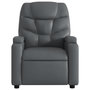 Voir la diapositive 5 : VIDAXL Fauteuil de massage inclinable Gris Similicuir