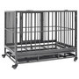 Voir la diapositive 4 : VIDAXL Cage pour chiens avec roues Acier 92x62x76 cm