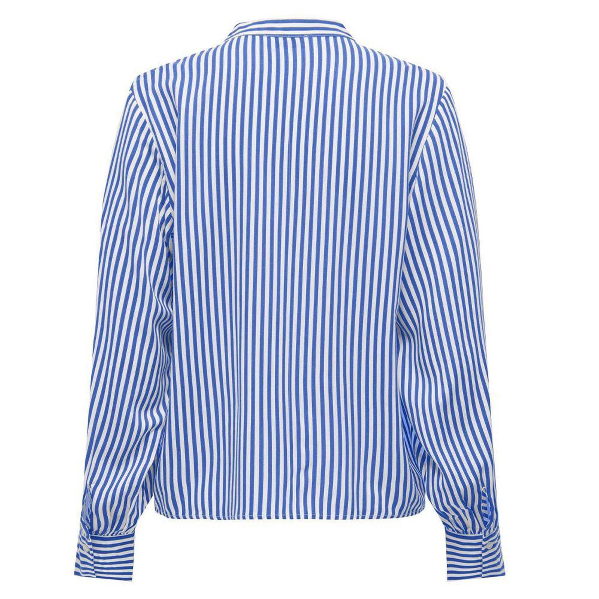 Voir la diapositive 2 : JACQUELINE DE YONG Blouse Blanche/Bleu Clair Femme JDY Laurel