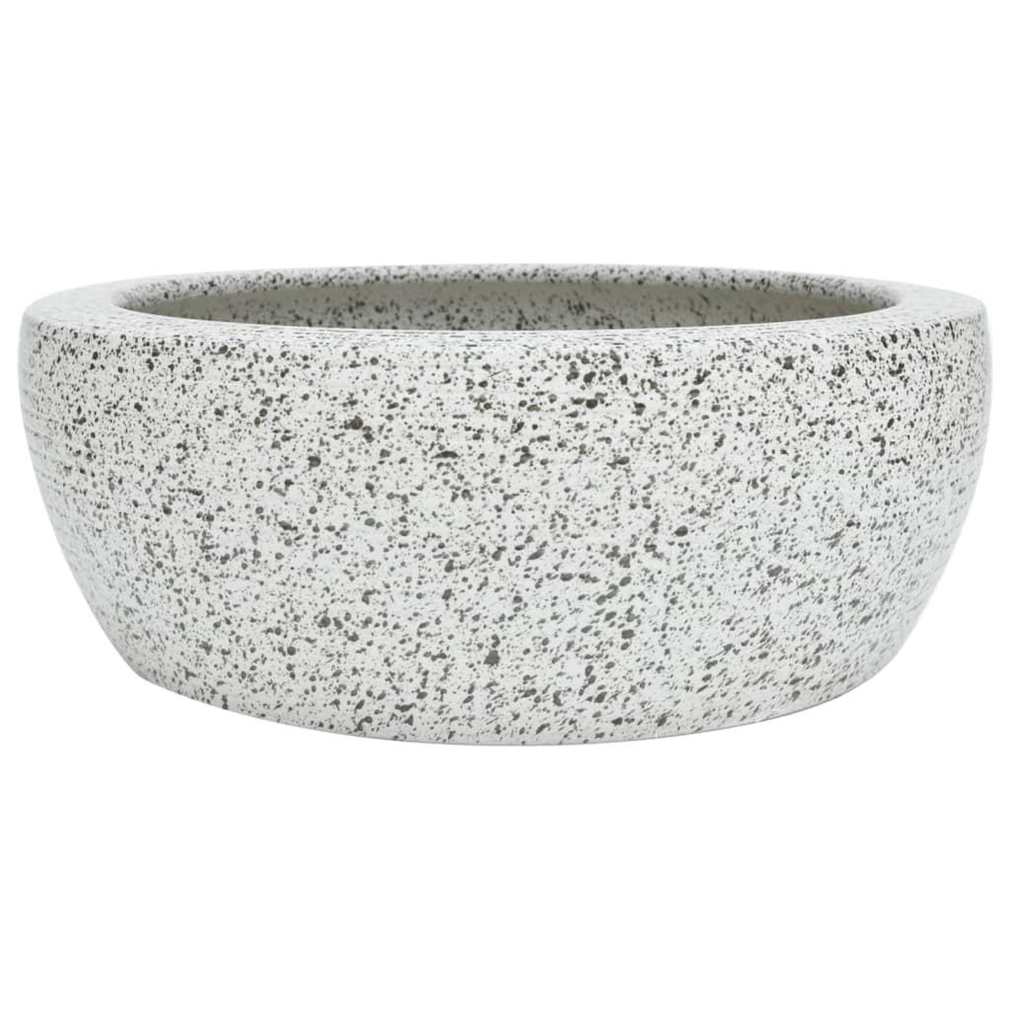 Voir la diapositive 2 : VIDAXL Vasque a poser gris rond Φ41x14 cm ceramique