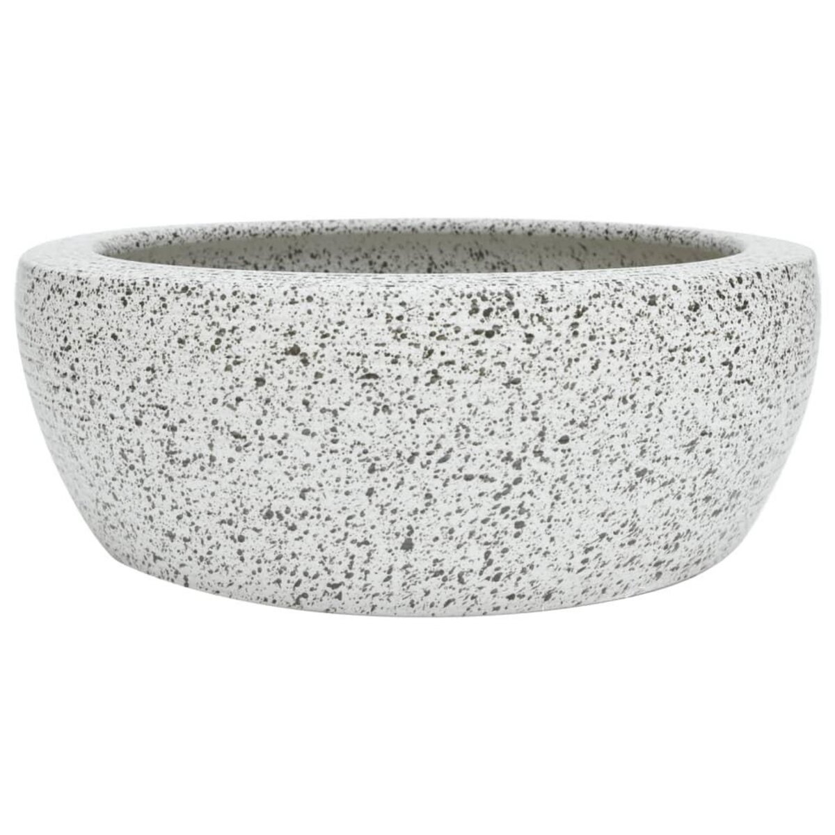VIDAXL Vasque a poser gris rond Φ41x14 cm ceramique