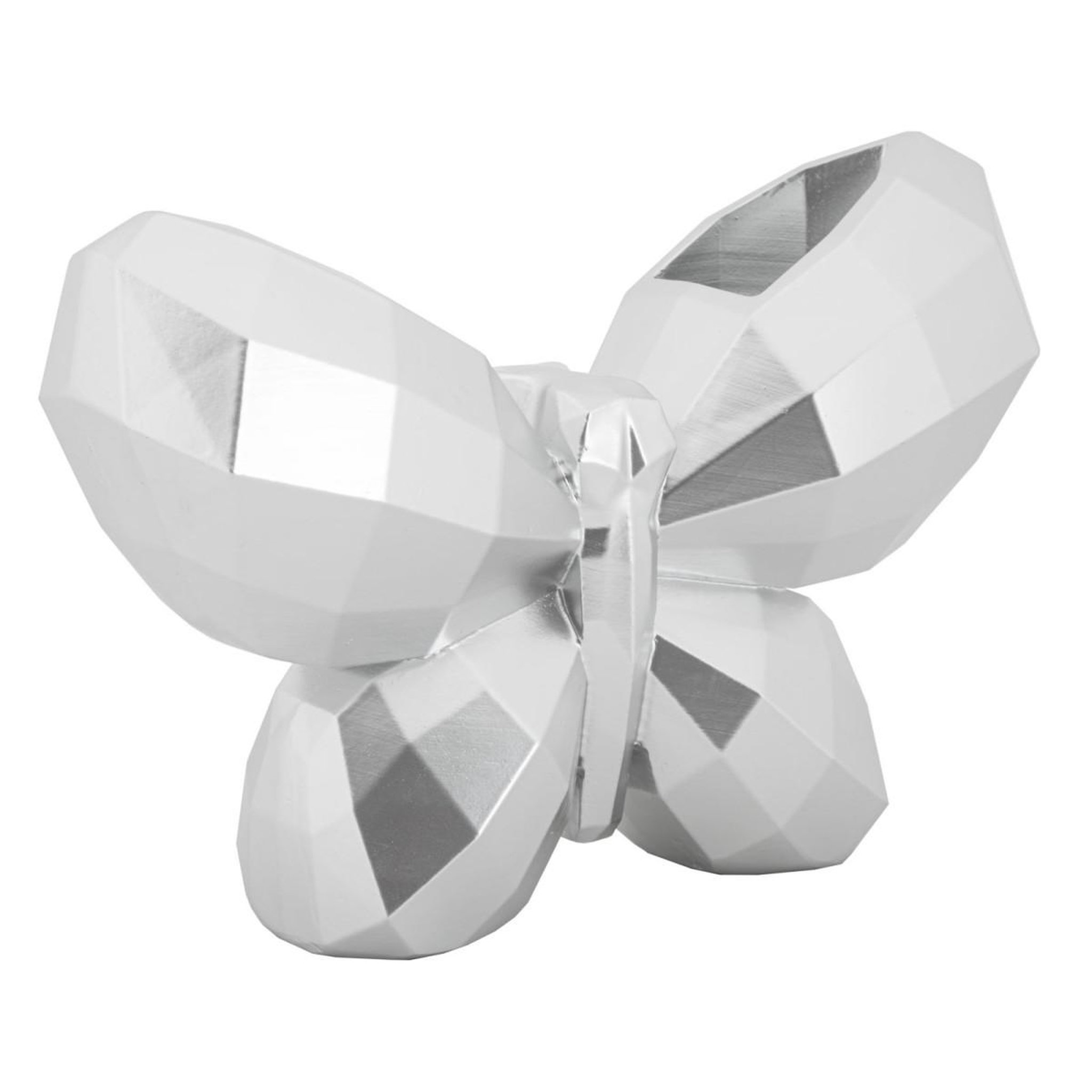 Paris Prix Vase design en résine  butterfly  22cm argent