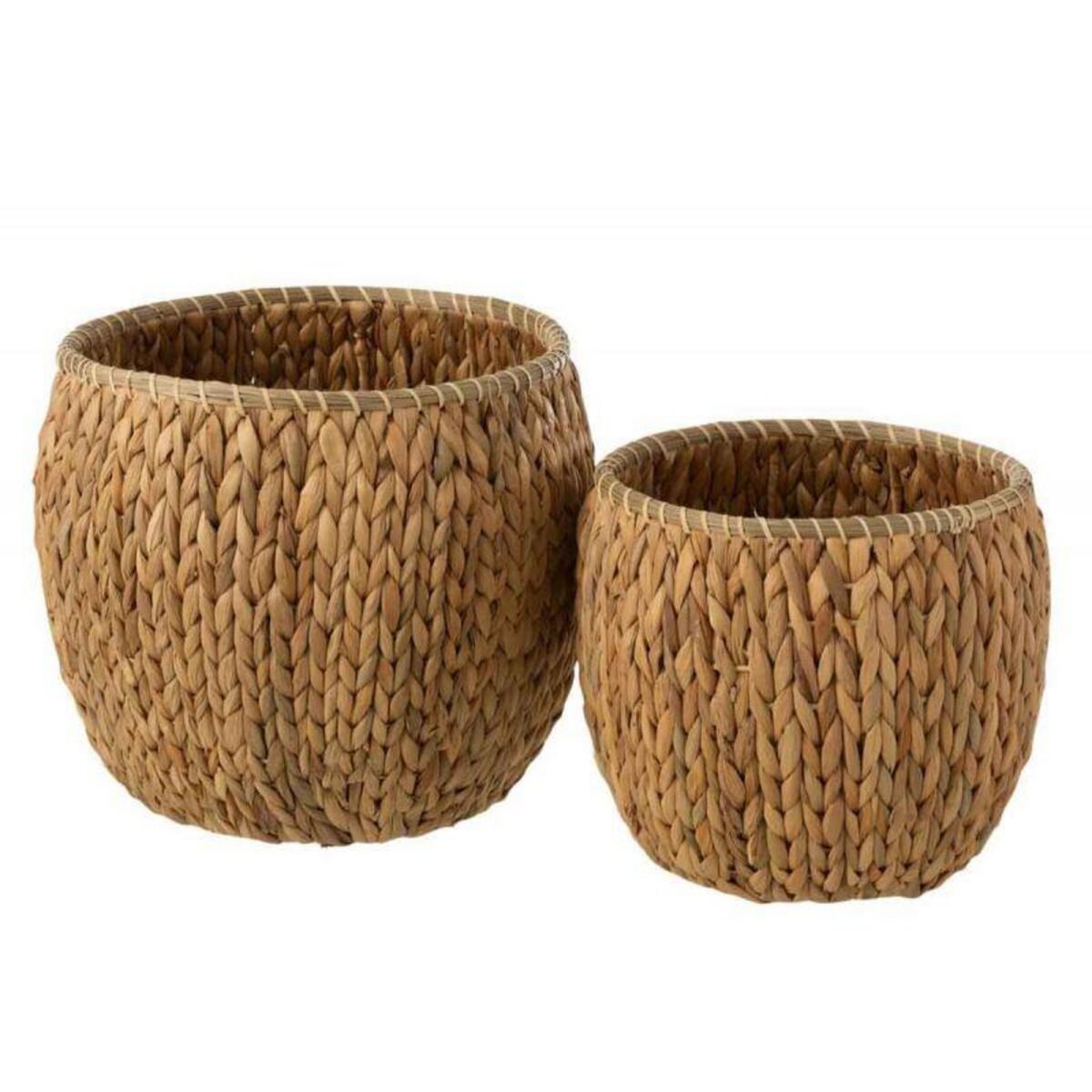 Lot de 2 Cache-Pots sur Pied Hya 54cm Naturel