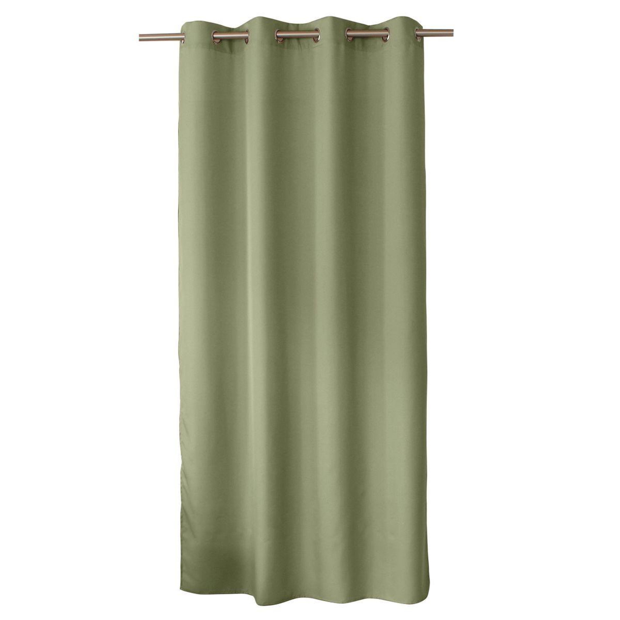Voir la diapositive 3 : ENJOY HOME Rideau à œillets uni  basic  140x240cm vert olive