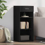 Voir la diapositive 1 : VIDAXL Buffet noir 40x42,5x93 cm bois d'ingenierie