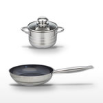 ELO Lot Poêle 24 cm & Faitout 14 cm Elo Profi Therm Platinum