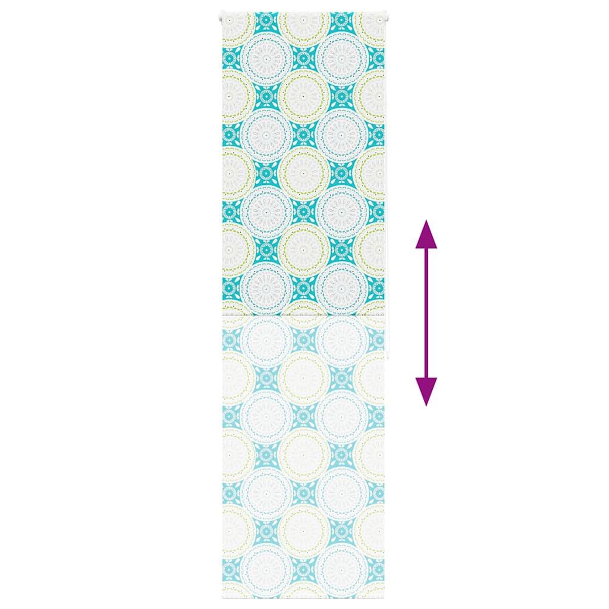 Voir la diapositive 5 : VIDAXL Store enrouleur de douche 80x240 cm largeur du tissu 76 cm