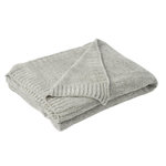 Paris Prix Plaid Uni Chenille  Bradly  130x170cm Gris