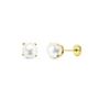 Voir la diapositive 1 : L'ATELIER D'AZUR Boucles d'Oreilles Or 18 Carats 750/000 Jaune - Perles de Culture