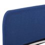 VIDAXL Cadre de lit Bleu Tissu 160 x 200 cm