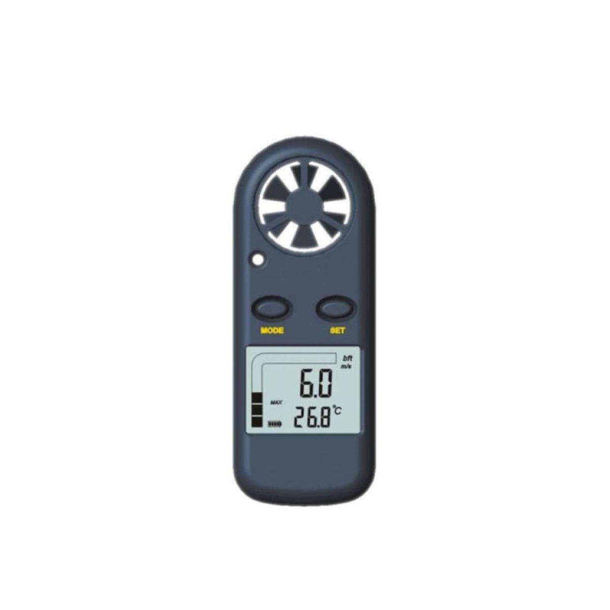Icare Anémomètre digital de poche gris