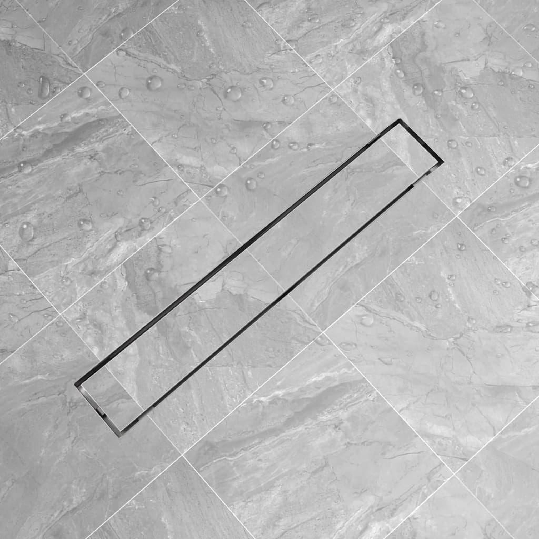 Voir la diapositive 1 : VIDAXL Drain de douche lineaire 730 x 140 mm Acier inoxydable