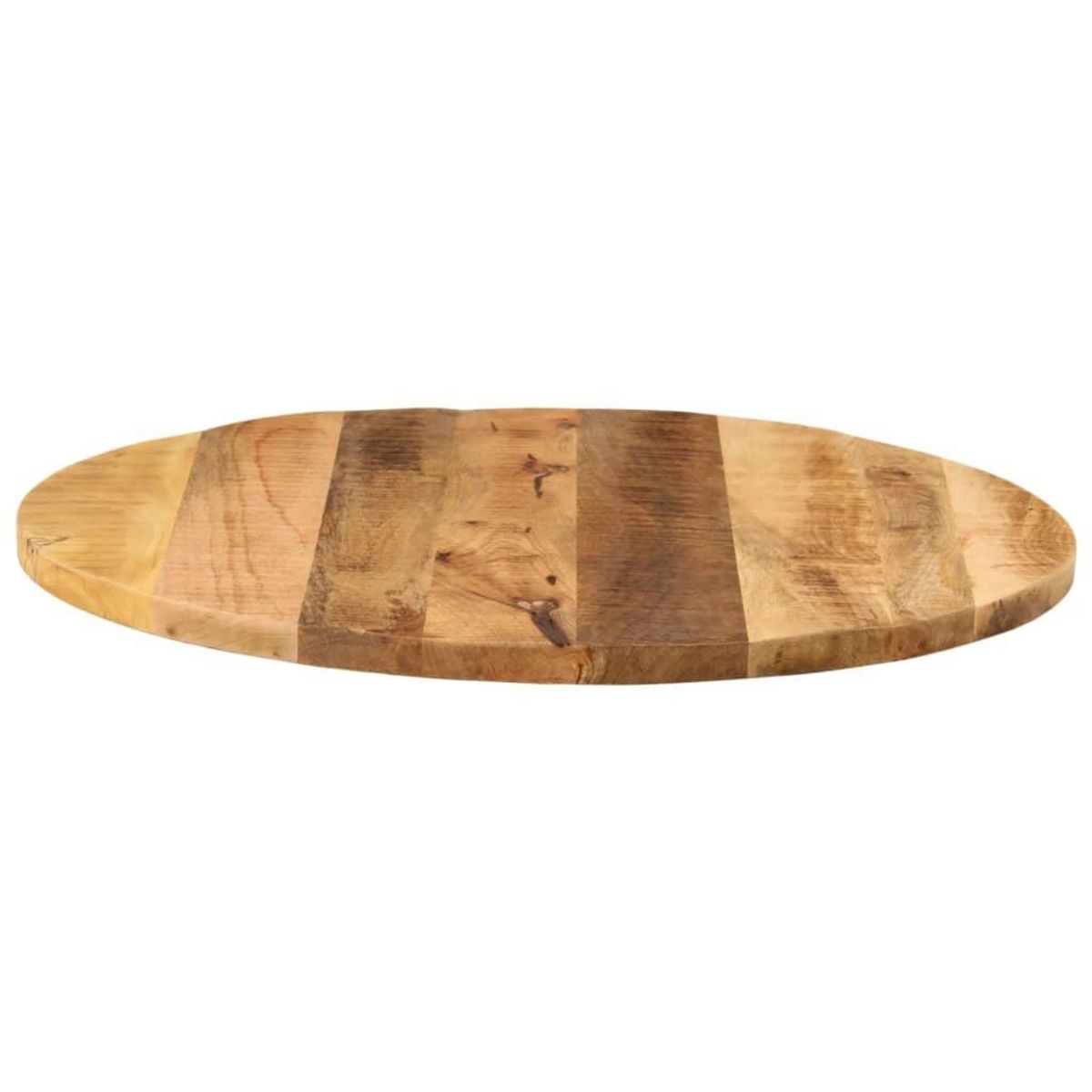 VIDAXL Dessus de table Ø 70x1,5 cm rond bois massif de manguier brut