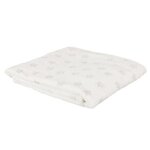 Paris Prix Plaid Phosphorescent Enfant  Étoiles  120x150cm Blanc