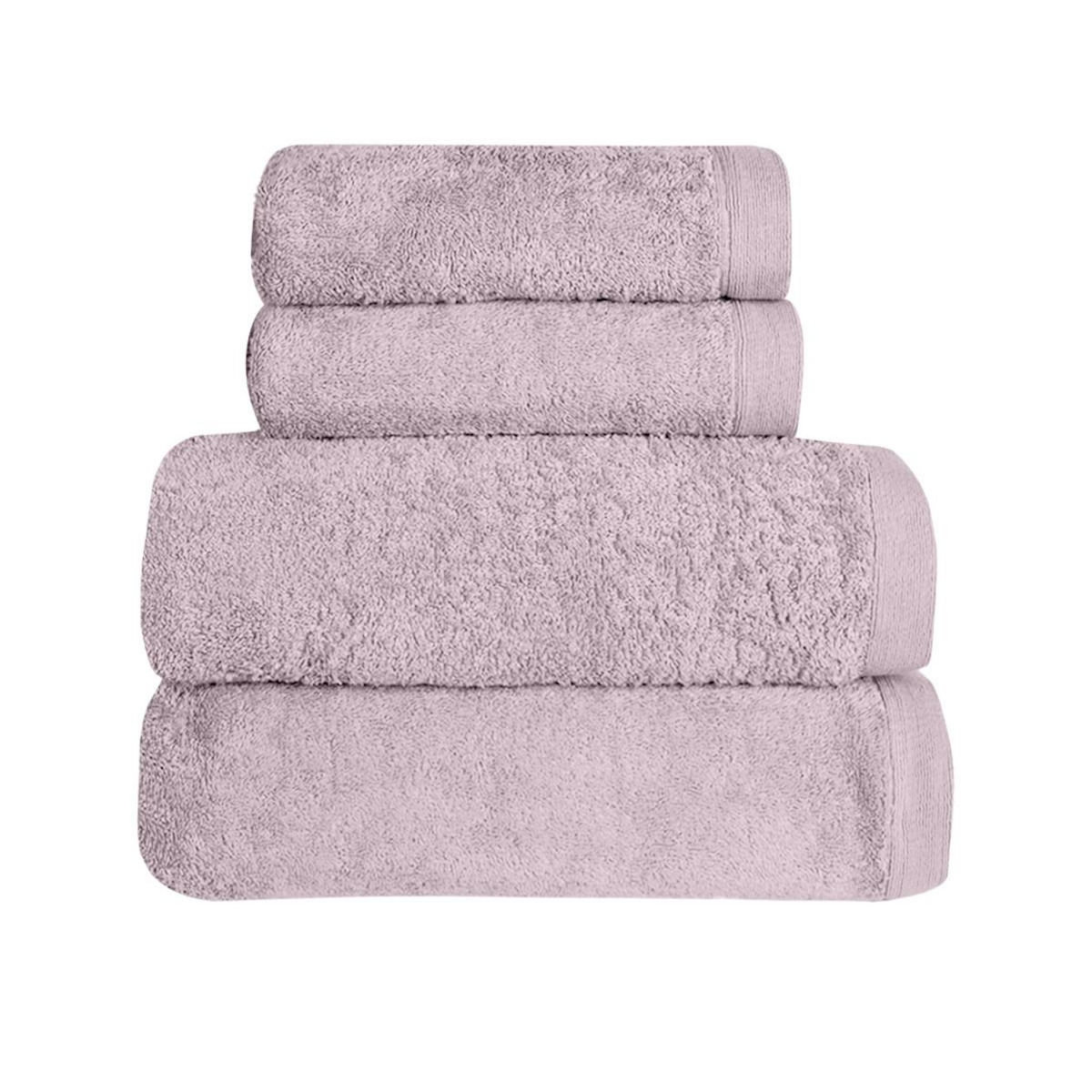 Sensei Maison Ensemble de bain 4 pièces 500 g/m² STUDIO (2 draps de bain + 2 serviettes de toilette)