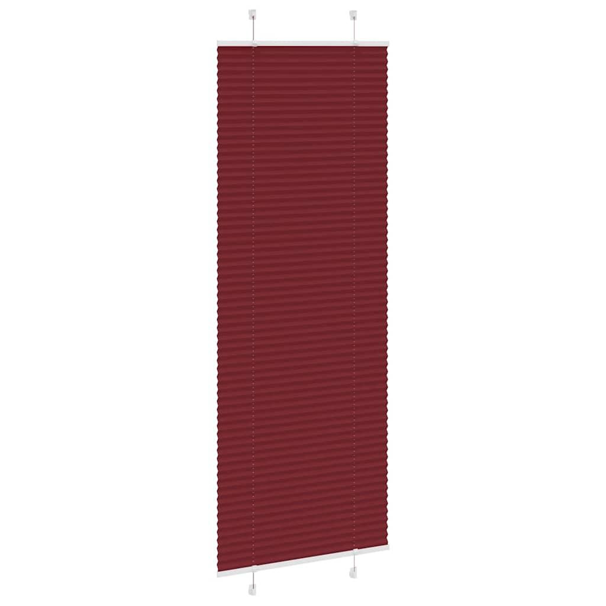 Voir la diapositive 3 : VIDAXL Store plisse rouge bordeaux 80x200 cm largeur du tissu 79,4 cm