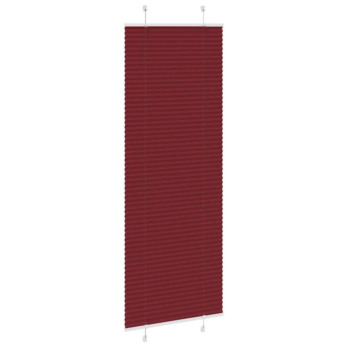VIDAXL Store plisse rouge bordeaux 80x200 cm largeur du tissu 79,4 cm