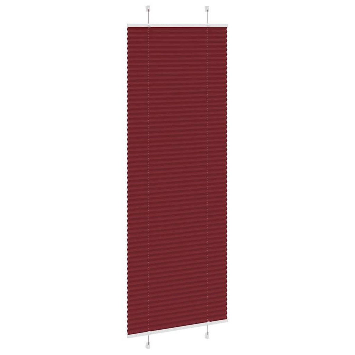 VIDAXL Store plisse rouge bordeaux 80x200 cm largeur du tissu 79,4 cm