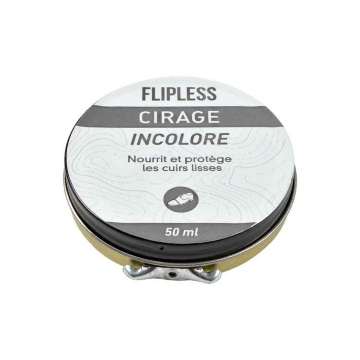 Paris Prix Pâte de Cirage Incolore  Chaussure  50ml Blanc