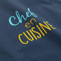 Voir la diapositive 3 : Paris Prix Tablier de Cuisine Imprimé  Chef  84cm Bleu