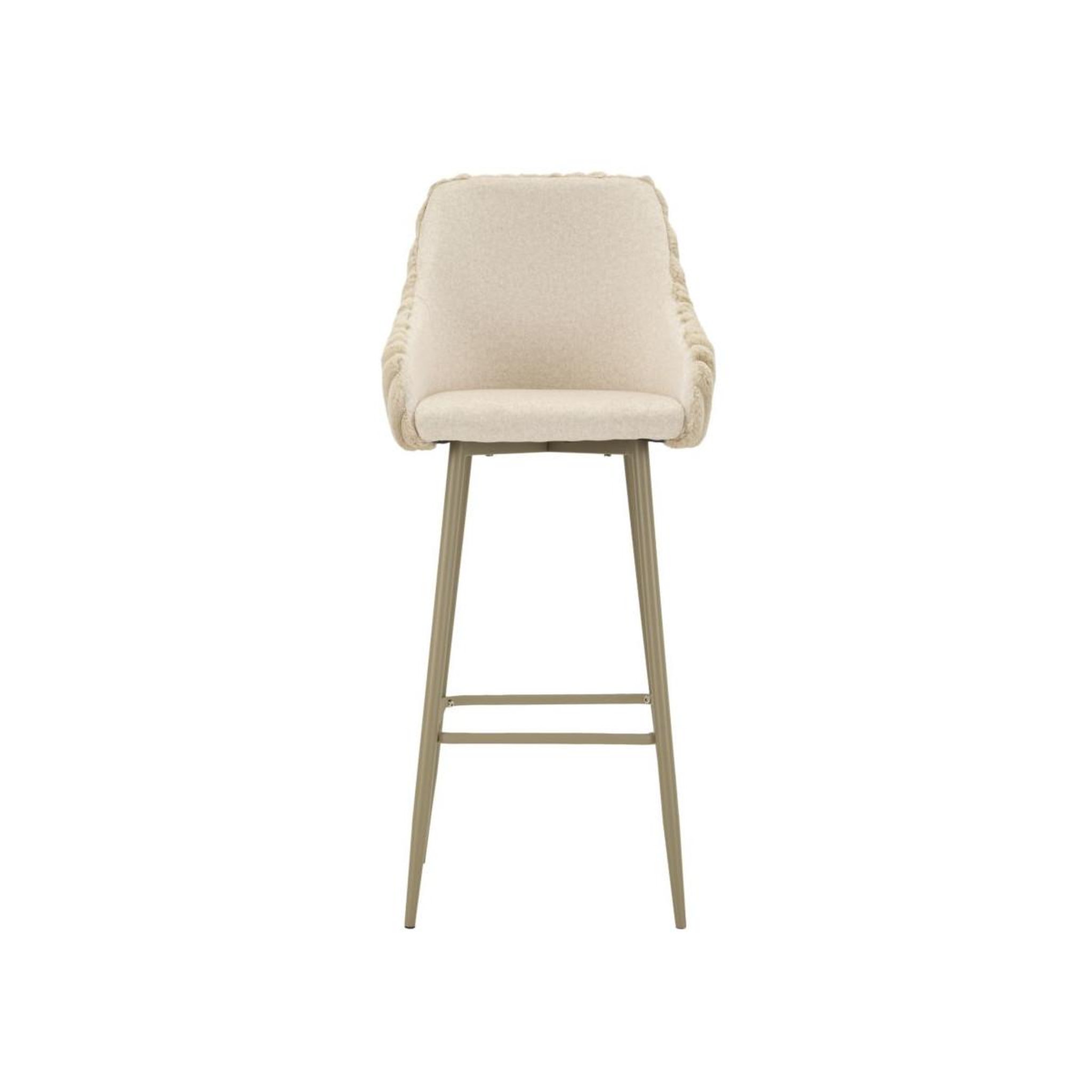 Voir la diapositive 3 : Paris Prix Lot de 2 chaises de bar  alaska  111cm crème
