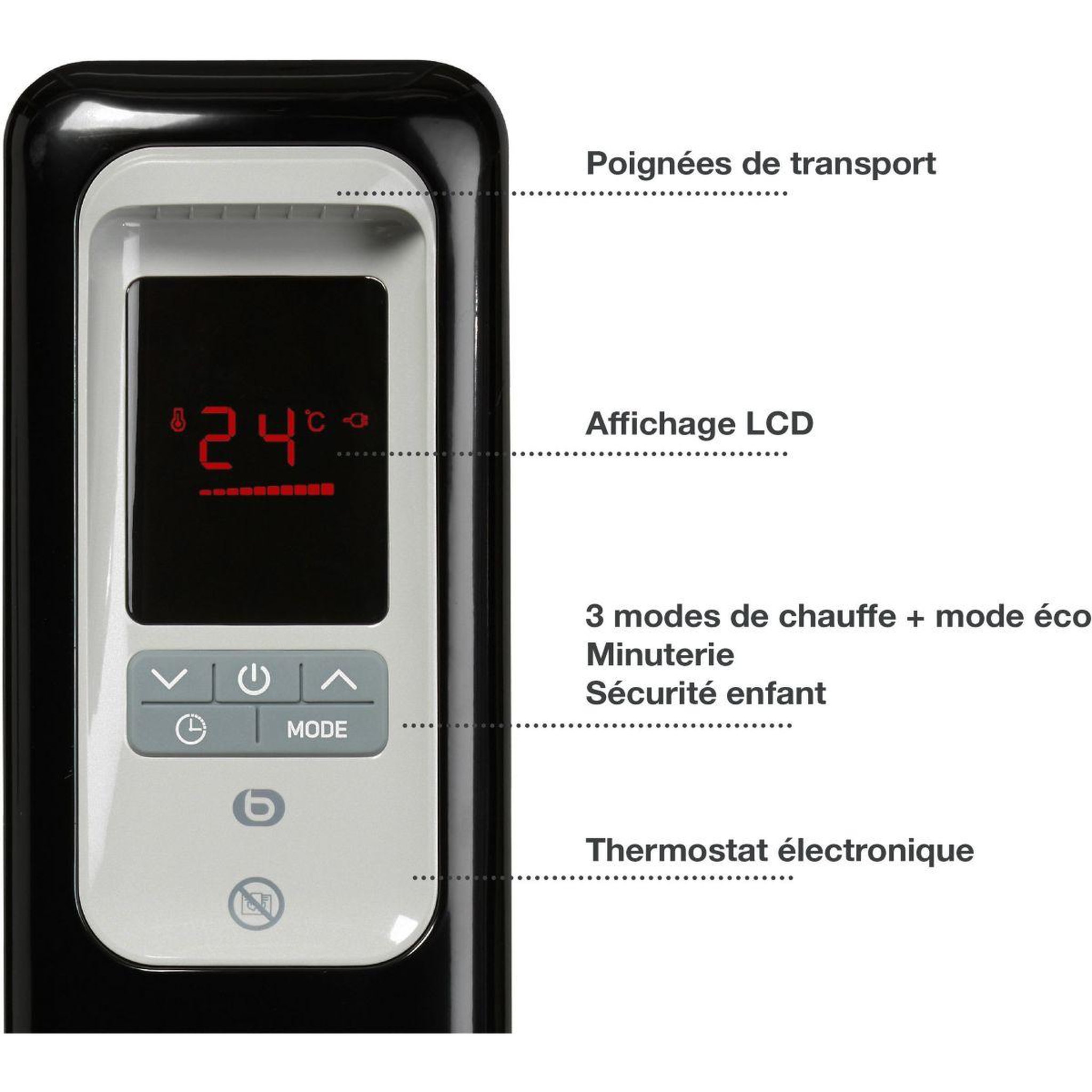 Voir la diapositive 3 : ESSENTIEL B Chauffage Bain d'huile ECHB933n